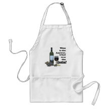 Wine is the answer, what was the Question?  Gifts Apron