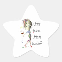 Wine is the Answer - what was the question?? Stickers