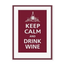 WINE: "KEEP CALM AND DRINK WINE" POST CARDS
