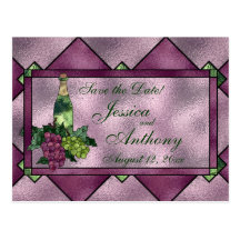 Wine Love Save the Date Postcards