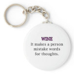 Wine Mistakes Key Chains