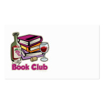 Wine: My Book Club Business Card Templates