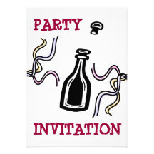 Wine Party Invitation Office Party Card