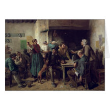 Wine Shop Monday, 1858 Card