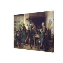 Wine Shop Monday, 1858 Stretched Canvas Print