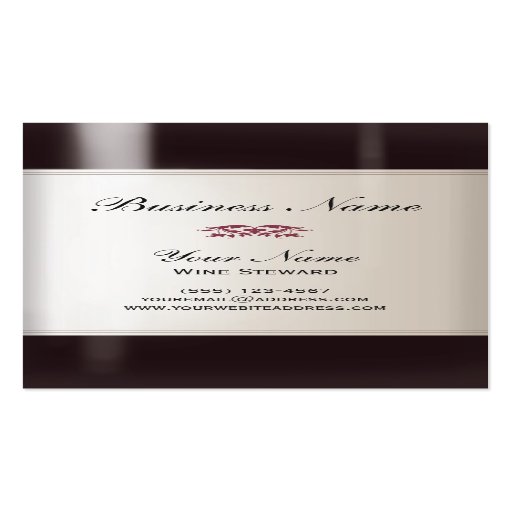 Wine Steward  Business Card