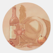 Wine Still Life Sticker