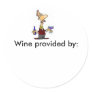 Wine_Taster, Wine provided by: - Customized Round Sticker