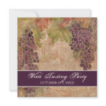 Wine Tasting Party Invitation Aged Grape Vineyard
