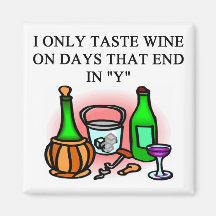 WINE tasting taster design Fridge Magnets