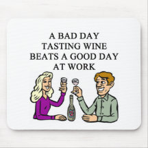 WINE tasting taster design Mouse Pads