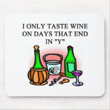 WINE tasting taster design Mousepad