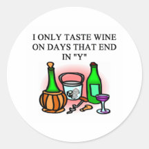 WINE tasting taster design Sticker