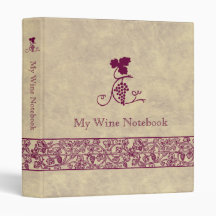Wine theme binder
