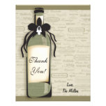 Wine Varietal and Whimsical Bottle Note Card Announcement