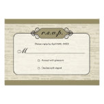 Wine Varietal and Whimsical Bottle RSVP Card 2 Personalized Invitation