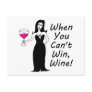 Wine Vixen Simply Wicked When You Can't Win, Wine Postcard