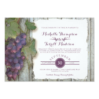 Wedding invitations wine