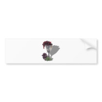 WineChaliceGrapes060910shadows Bumper Stickers