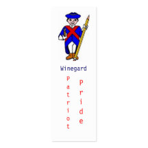 Winegard Elementary Patriot Pride Bookmark Business Cards