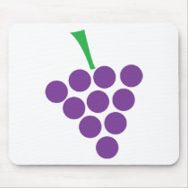 winery grapes logo symbol violet mouse mats