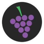 winery grapes logo symbol violet sticker