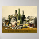 Wines, Liquors and Beer Poster posters