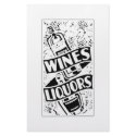 Wines & Liquors Retro Style Advert stationery