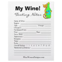 Winey Cat "My Wine!" Wine Tasting Notes letterhead
