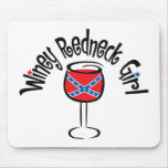 Winey Redneck Girl1 Mouse Mats
