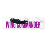 Wing commander. Aviation gift for airplane pilot Bumper Stickers