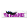 Wing commander. Aviation gift for airplane pilot Bumper Stickers