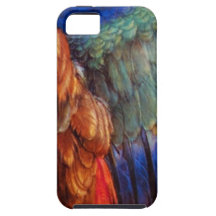 WING FEATHERS OF AN EUROPEAN ROLLER iPhone 5 COVER