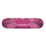 winged broken heart art skateboards