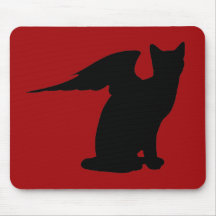 Winged Cat Mousepad