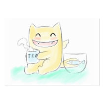 Winged Cat pocket calendar 2012 Business Card