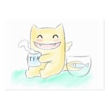 Winged Cat pocket calendar 2012 Business Card