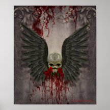 Winged death, loves decay. print