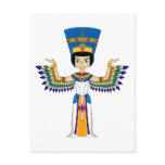 Winged Egyptian Queen Nefertiti Postcard
