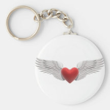 Winged Heart Key Chains