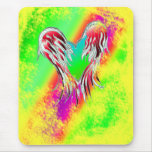 winged heart mousepad