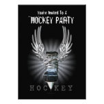 Winged Hockey Party invitation