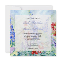 Winged Jewels Hummingbirds - Wedding Invitation