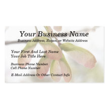 Winged Maple Seed Pods Business Card Templates