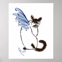 Winged Siamese Posters