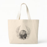 Winged Skull Canvas Bag
