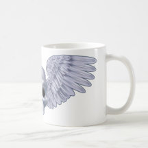 Winged skull coffee mugs