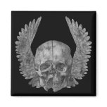 Winged Skull Refrigerator Magnets