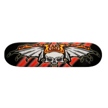 Winged Skull Skateboard