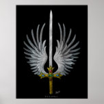 Winged Sword Print